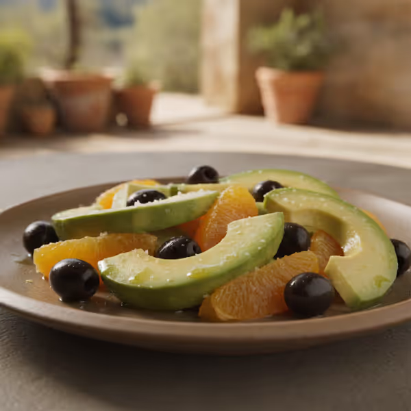 Ensalada de aguacate y naranja