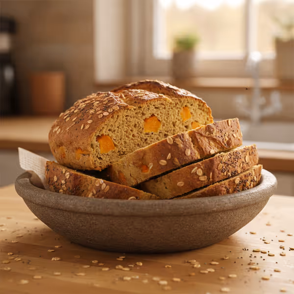 Pan de calabaza, ya emplatado