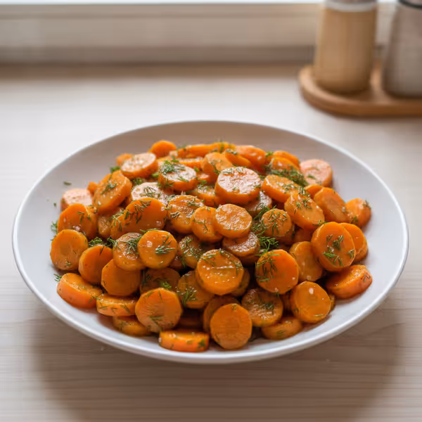 Zanahorias salteadas con eneldo